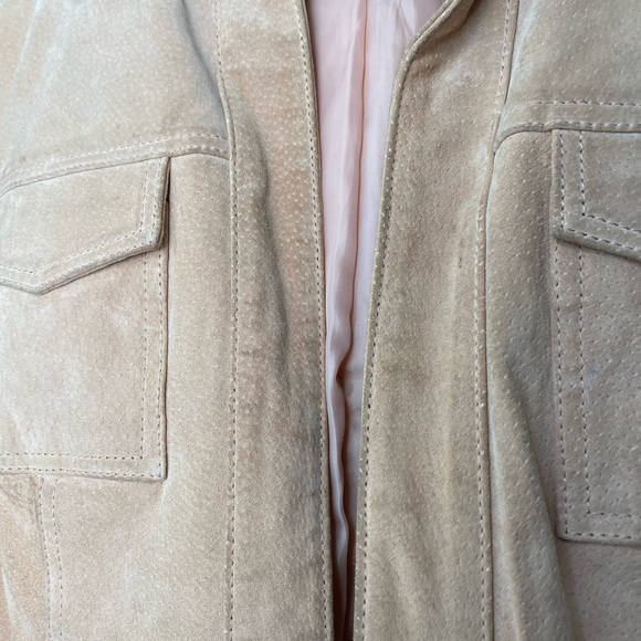 Genuine Suede 90s cropped style jacket - Picture 5 of 6